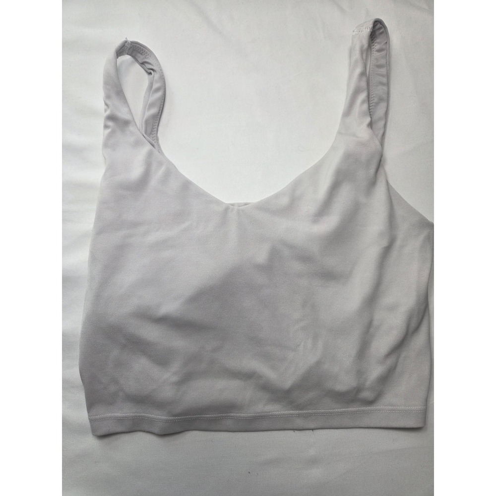 OFFLINE by Aerie Real Me V-Neck Sports Bra Light Gray Small S Light Support